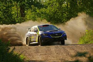 Travis Pastrana / Rhianon Gelsomino Subaru WRX ARA25L on SS7, Refuge II.