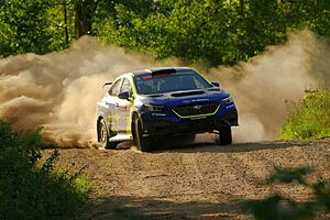 Travis Pastrana / Rhianon Gelsomino Subaru WRX ARA25L on SS7, Refuge II.