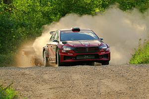 Conner Martell / Alex Gelsomino Skoda Fabia RS Rally2 on SS7, Refuge II.