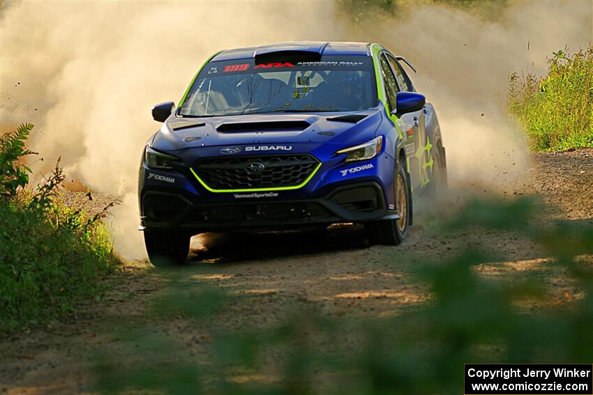 Travis Pastrana / Rhianon Gelsomino Subaru WRX ARA25L on SS7, Refuge II.