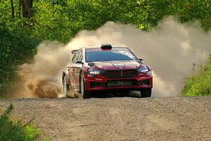 Conner Martell / Alex Gelsomino Skoda Fabia RS Rally2 on SS7, Refuge II.