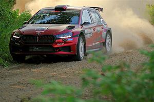 Conner Martell / Alex Gelsomino Skoda Fabia RS Rally2 on SS7, Refuge II.