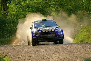 Patrick Gruszka / John Hall Hyundai i20 R5 on SS7, Refuge II.