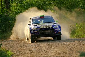 Patrick Gruszka / John Hall Hyundai i20 R5 on SS7, Refuge II.