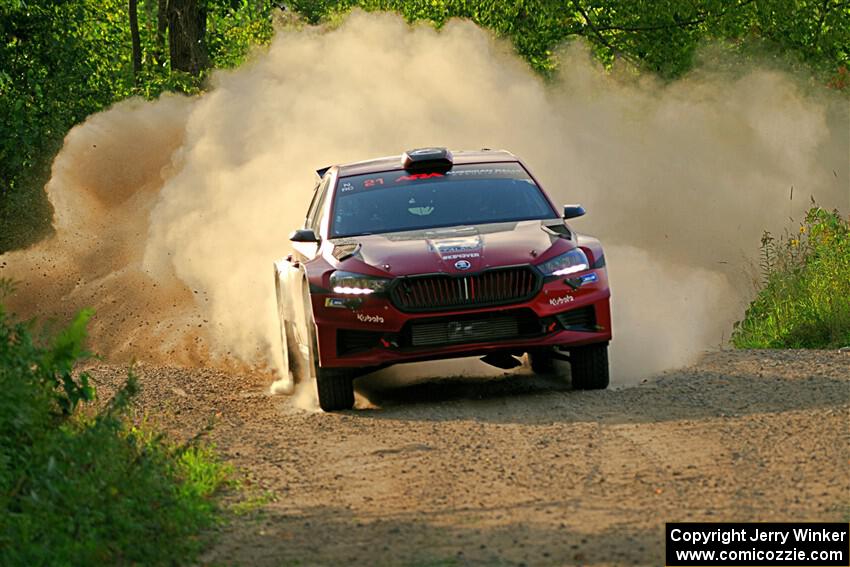 Conner Martell / Alex Gelsomino Skoda Fabia RS Rally2 on SS7, Refuge II.
