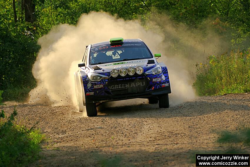 Patrick Gruszka / John Hall Hyundai i20 R5 on SS7, Refuge II.