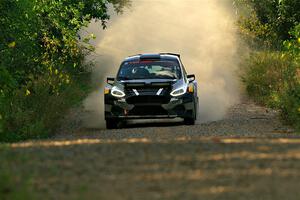 Javier Olivares / K.J. Miller Ford Fiesta Rally2 on SS7, Refuge II.