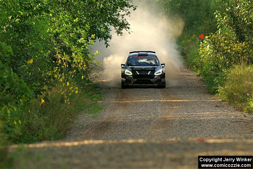 Javier Olivares / K.J. Miller Ford Fiesta Rally2 on SS7, Refuge II.