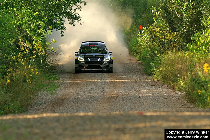 Javier Olivares / K.J. Miller Ford Fiesta Rally2 on SS7, Refuge II.