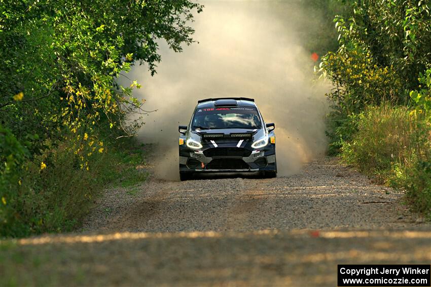 Javier Olivares / K.J. Miller Ford Fiesta Rally2 on SS7, Refuge II.
