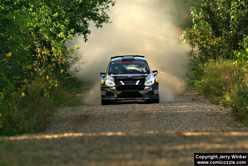 Javier Olivares / K.J. Miller Ford Fiesta Rally2 on SS7, Refuge II.