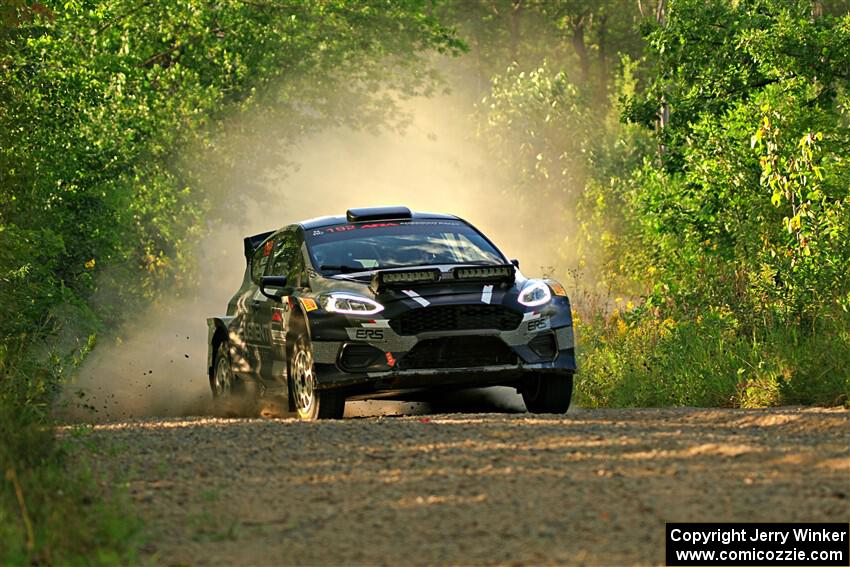 Javier Olivares / K.J. Miller Ford Fiesta Rally2 on SS7, Refuge II.
