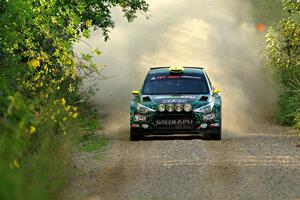 Alastair Scully / Stefan Trajkov Hyundai i20 R5 on SS7, Refuge II.