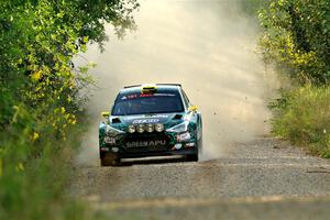 Alastair Scully / Stefan Trajkov Hyundai i20 R5 on SS7, Refuge II.