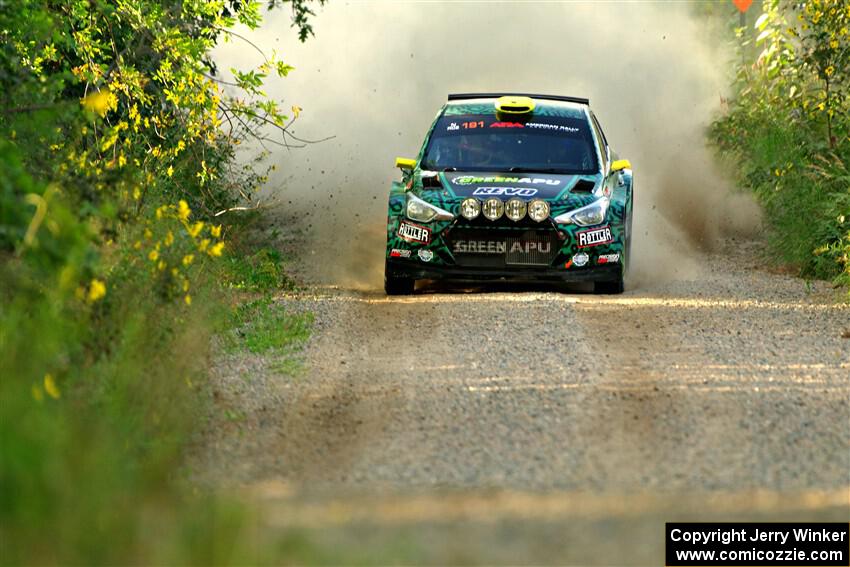 Alastair Scully / Stefan Trajkov Hyundai i20 R5 on SS7, Refuge II.