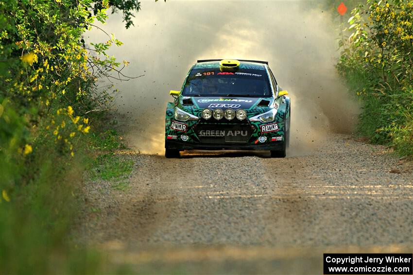Alastair Scully / Stefan Trajkov Hyundai i20 R5 on SS7, Refuge II.