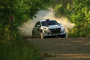 Sean Donnelly / Zach Pfeil Peugeot 208 Rally4 on SS7, Refuge II.