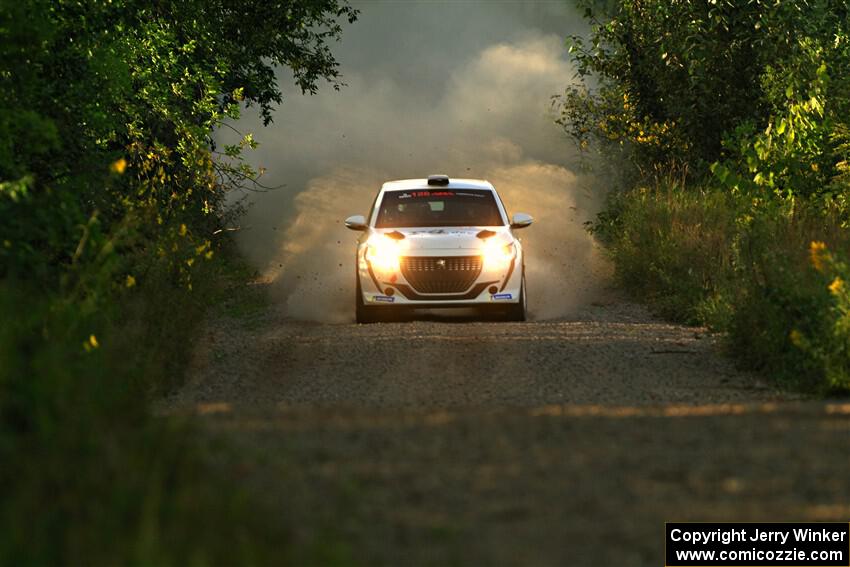 Sean Donnelly / Zach Pfeil Peugeot 208 Rally4 on SS7, Refuge II.