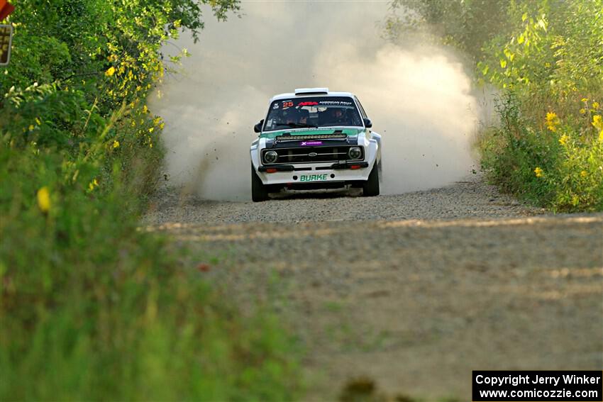 Seamus Burke / Gary McElhinney Ford Escort Mk II on SS7, Refuge II.