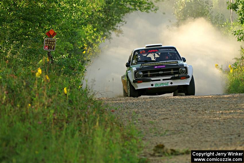 Seamus Burke / Gary McElhinney Ford Escort Mk II on SS7, Refuge II.