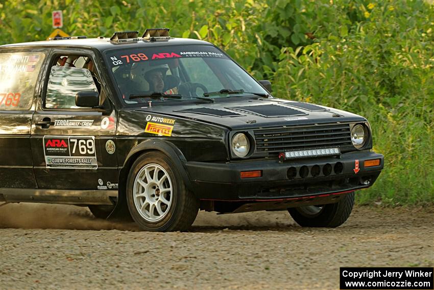 Andy Cowan / John Vinti VW Jetta VR6 on SS7, Refuge II.