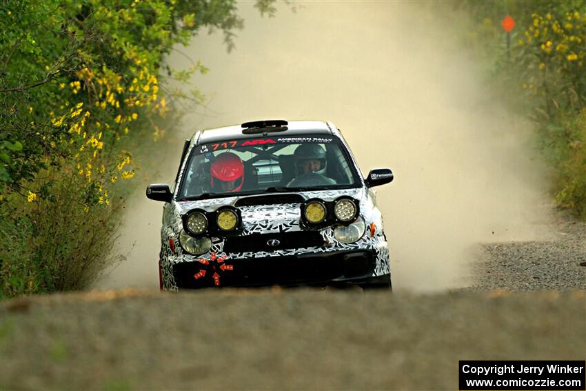 Peter Farrow / Jackson Sedivy Subaru WRX on SS7, Refuge II.