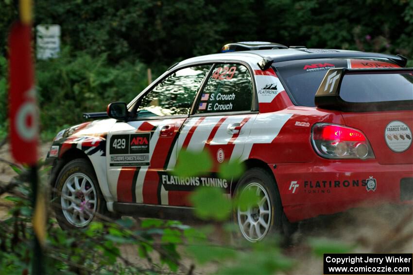 Scott Crouch / Elizabeth Crouch Subaru WRX on SS9, Steamboat II.