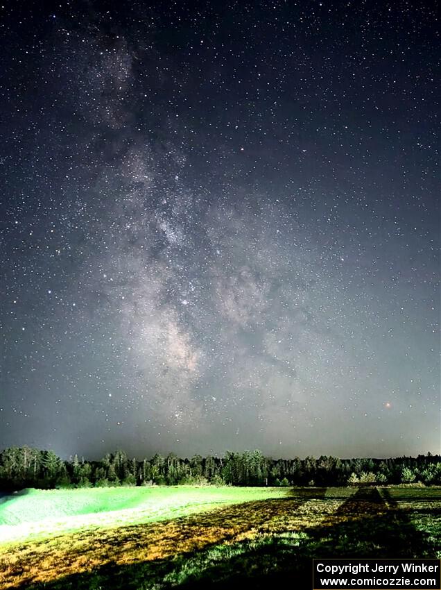 The Milky Way over Pioneer Farm service after day two.