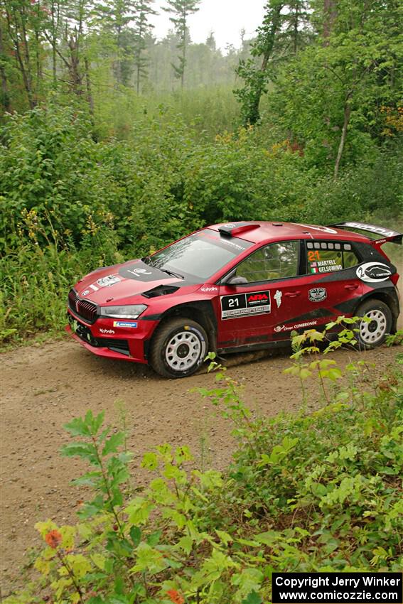 Conner Martell / Alex Gelsomino Skoda Fabia RS Rally2 on SS11, Otterkill I.