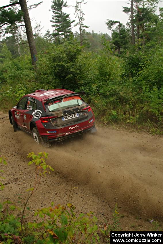 Conner Martell / Alex Gelsomino Skoda Fabia RS Rally2 on SS11, Otterkill I.