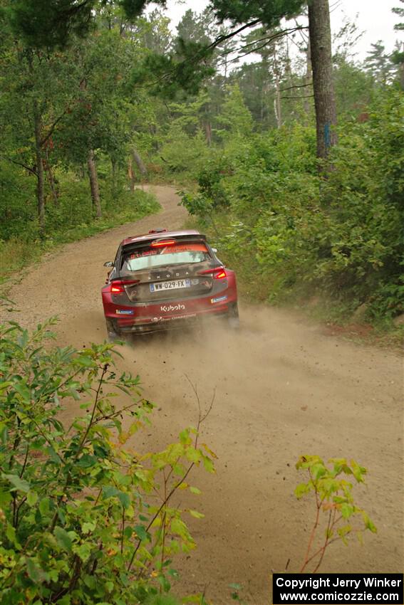 Conner Martell / Alex Gelsomino Skoda Fabia RS Rally2 on SS11, Otterkill I.