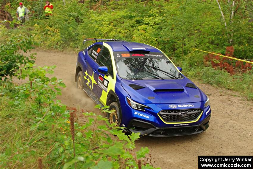 Travis Pastrana / Rhianon Gelsomino Subaru WRX ARA25L on SS11, Otterkill I.
