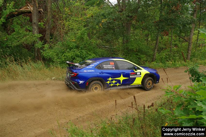 Travis Pastrana / Rhianon Gelsomino Subaru WRX ARA25L on SS11, Otterkill I.