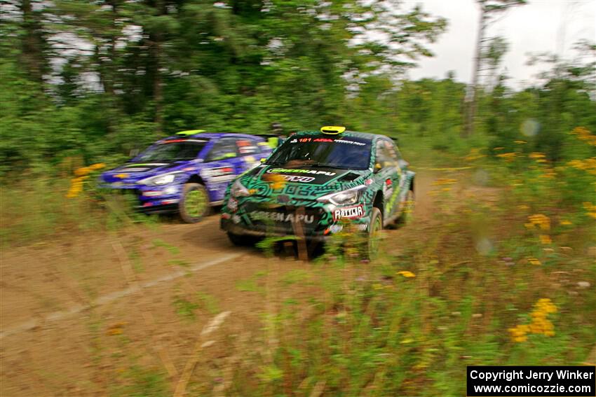 Alastair Scully / Stefan Trajkov Hyundai i20 R5 on SS11, Otterkill I.