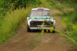 Seamus Burke / Gary McElhinney Ford Escort Mk II on SS11, Otterkill I.