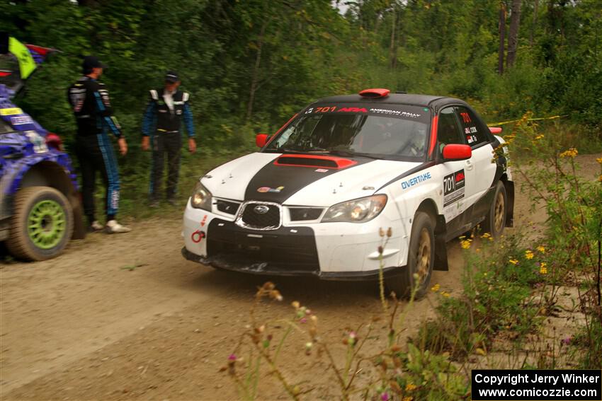 Jason Cook / Maggie Tu Subaru WRX on SS11, Otterkill I.