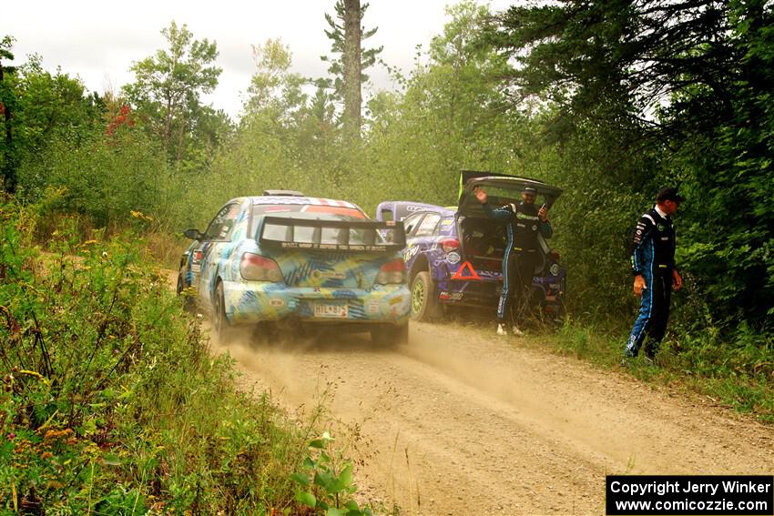 Matt James / Jackie James Subaru Impreza on SS11, Otterkill I.