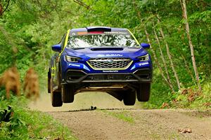 Travis Pastrana / Rhianon Gelsomino Subaru WRX ARA25L on SS15, Otterkill II.