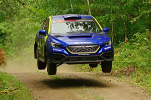 Travis Pastrana / Rhianon Gelsomino Subaru WRX ARA25L on SS15, Otterkill II.