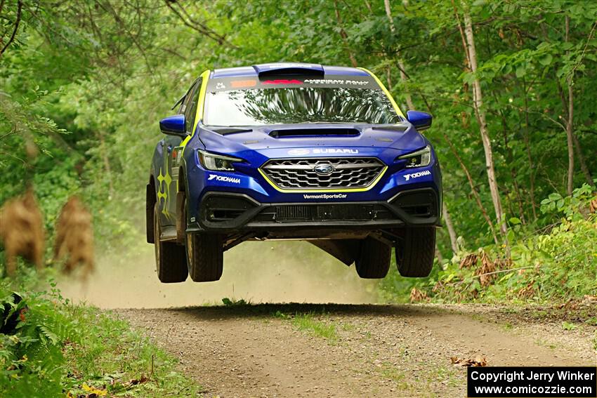 Travis Pastrana / Rhianon Gelsomino Subaru WRX ARA25L on SS15, Otterkill II.