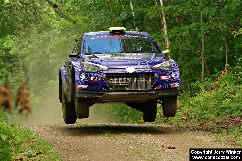 Patrick Gruszka / John Hall Hyundai i20 R5 on SS15, Otterkill II.