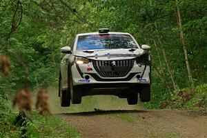 Sean Donnelly / Zach Pfeil Peugeot 208 Rally4 on SS15, Otterkill II.