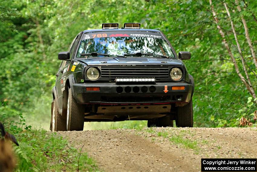 Andy Cowan / John Vinti VW Jetta VR6 on SS15, Otterkill II.