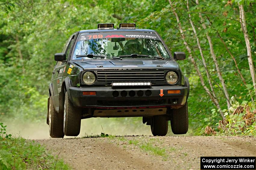 Andy Cowan / John Vinti VW Jetta VR6 on SS15, Otterkill II.