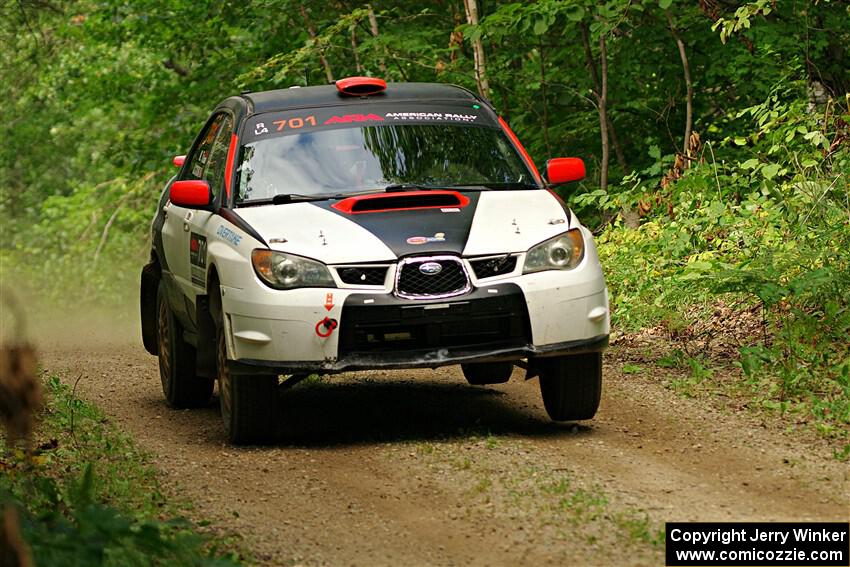 Jason Cook / Maggie Tu Subaru WRX on SS15, Otterkill II.