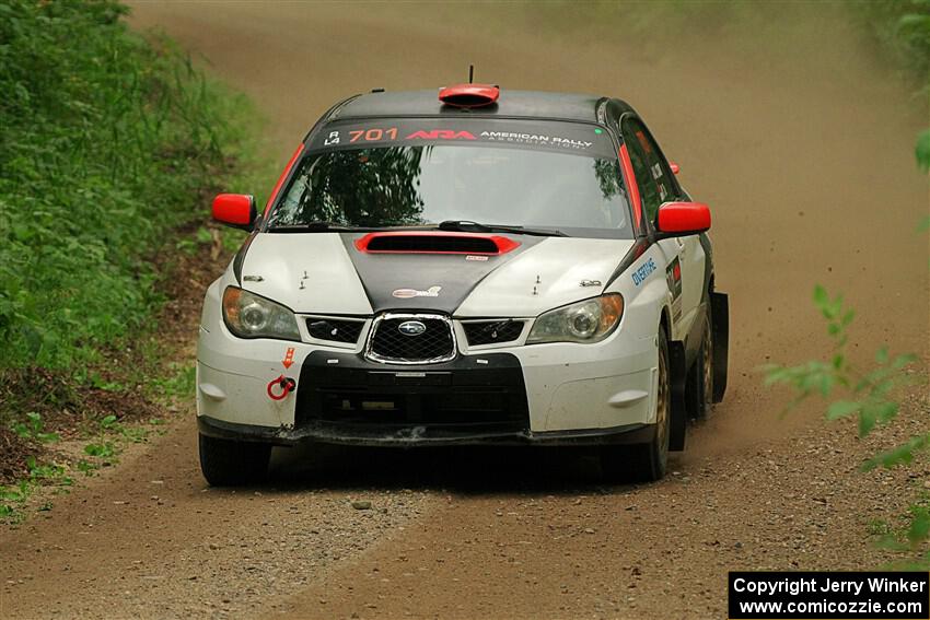 Jason Cook / Maggie Tu Subaru WRX on SS18, Anchor-Mattson II.