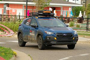 The 'Safety Delegate' car, a Subaru Crosstrek, on SS20, Sanford Center.