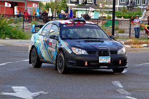 Matt James / Jackie James Subaru Impreza on SS20, Sanford Center.
