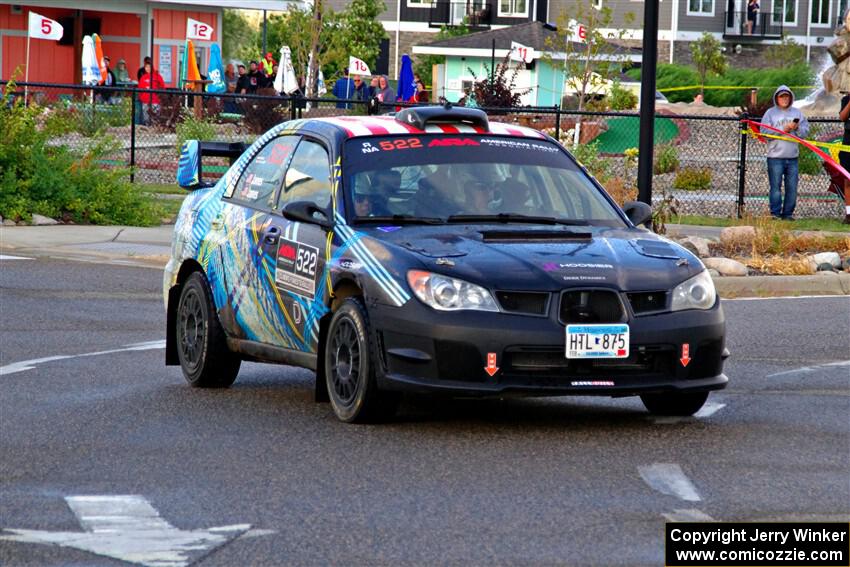 Matt James / Jackie James Subaru Impreza on SS20, Sanford Center.