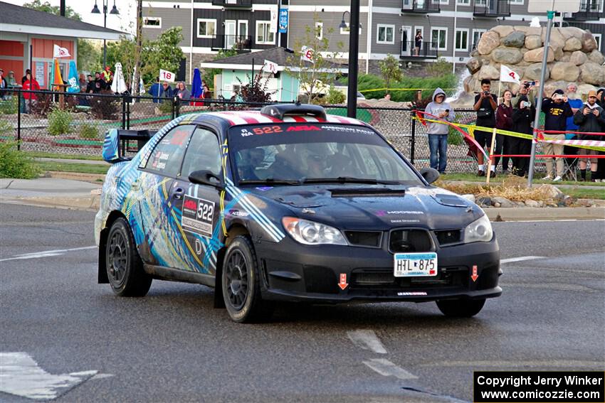 Matt James / Jackie James Subaru Impreza on SS20, Sanford Center.
